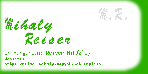 mihaly reiser business card